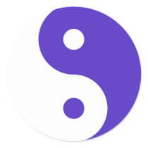 Lavender Purple Yin-Yang stickers by livingzen Lavender Purple Yin-Yang stickers