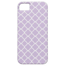 Lavender Quatrefoil iPhone 5 Case