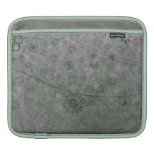 Lavender Retro Flowers and Butterflies Abstract Sleeve For iPads