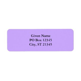 Lavender Return Address Labels