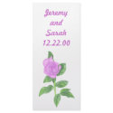 Lavender Rose, Custom menu cards rackcard