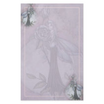 Lavender Rose Fairy Stationary by Molly Harrison stationery