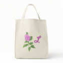 Lavender Rose, Monogram Tote Bags bag