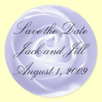Lavender Rose, Save the Date  Sticker