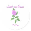 Lavender Rose, Save the date stickers sticker
