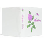 Lavender Rose Wedding Keepsake Binders Template