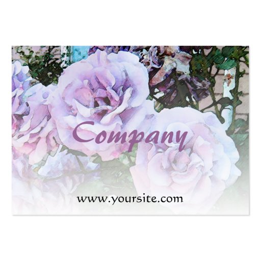Lavender Roses Light Blend Business Card (front side)