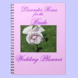 Lavender Roses Wedding Planner notebooks
