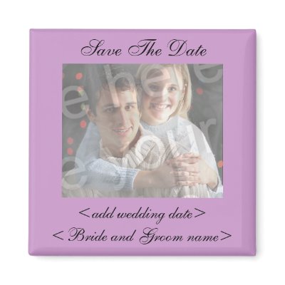 Lavender Save The Date Photo Magnet by ExclusivelyWeddings