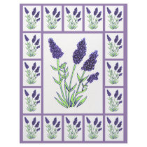 Lavender Scrapbooking Paper letterhead
