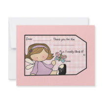 Lavender Sweetie Thank You Card Custom Invites