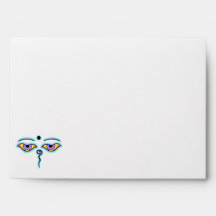 Lavender teal Buddha Eyes.png Envelope