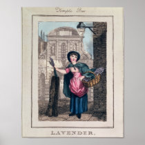 Lavender, Temple Bar, from 'Cries of London' Print