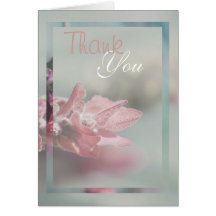Lavender thank you wedding flower cards