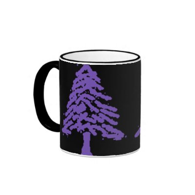 Lavender Tree Doodle V4.0 Mugs by Derico