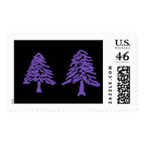 Lavender Tree Doodle V4.0 postage by Derico Lavender Tree Doodle V4.0 postage