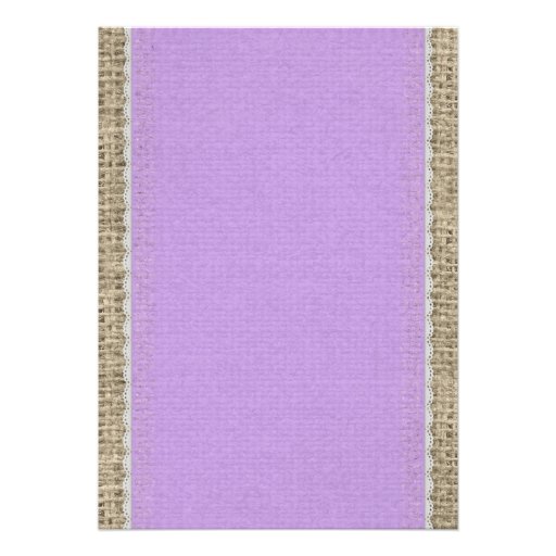 Lavender Vintage Lace Wedding Invitations