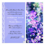 Lavender violet wedding invitation