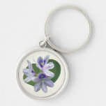 Lavender Water Lilies Keychains