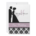 Lavender Wedding Couple Wedding Invitation