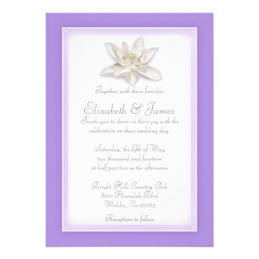 Lavender Wedding Invitations