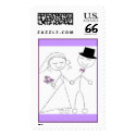 Lavender Wedding postage