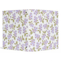 Lavender Wildflowers Avery Binder
