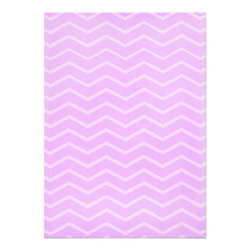Lavender Zigzag Bridal Shower Invitations