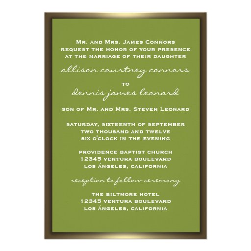 Lavish Camo Wedding Invitations