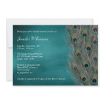 lavish peacock feather bridal shower