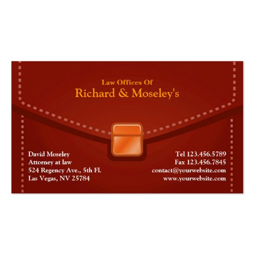 Law Briefcase Business Card