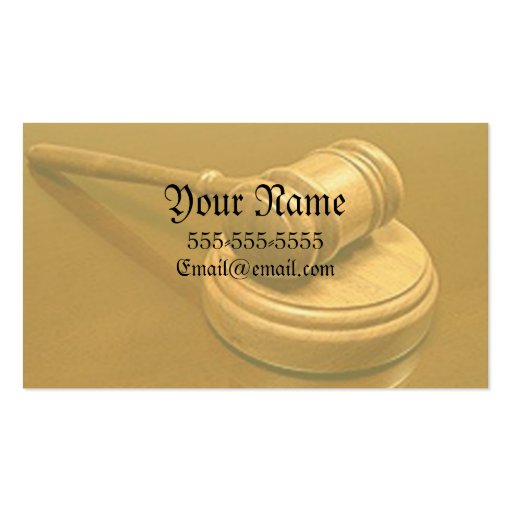 Law business card (back side)