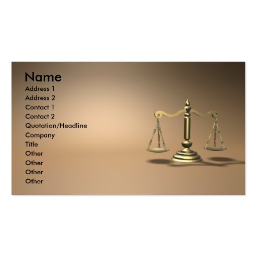 law business card (front side)