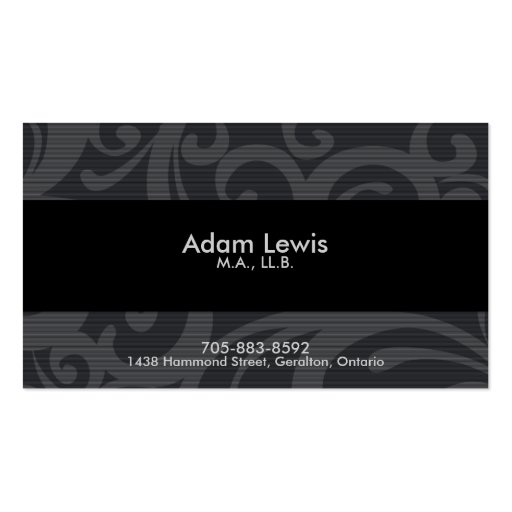 Law Business Card - Bordered (front side)