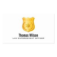 Law Enforcement Business Cards Template