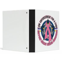 Law Enforcement For A Cure Breast Cancer Vinyl Binders