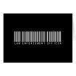 Law Enforcement Officer Bar Code cards