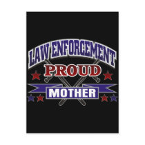 Law Enforcement Proud Mother Postcard