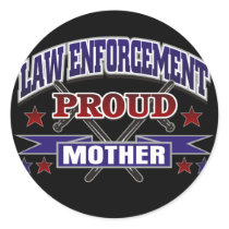 Law Enforcement Proud Mother Sticker