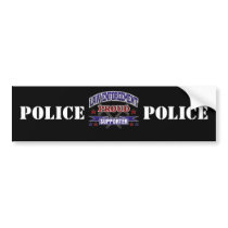 Law Enforcement Proud Supporter Bumper Sticker