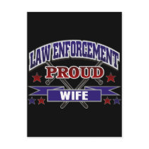 Law Enforcement Proud Wife Postcard