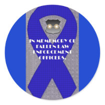 LAW ENFORCEMENT RIBBON stickers