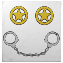 Law Enforcement Smile Cloth Napkins