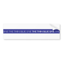 Law Enforcement...The Thin Blue Line Bumper Sticker