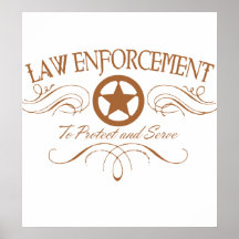 Law Enforcement Western Posters