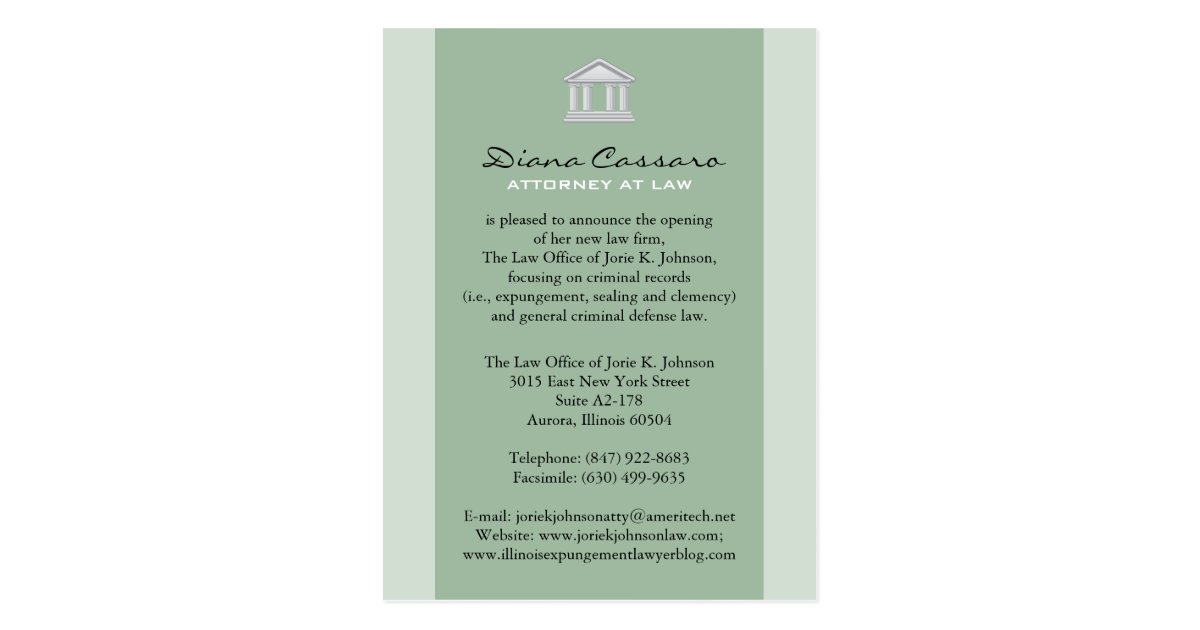 Law Firm Announcement Cards Zazzle