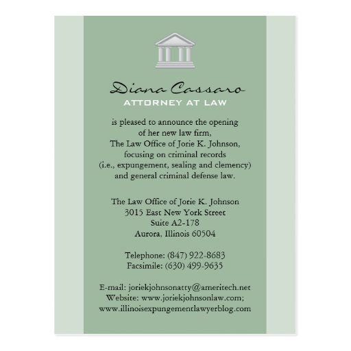 Law Firm Announcement Cards Postcard Zazzle
