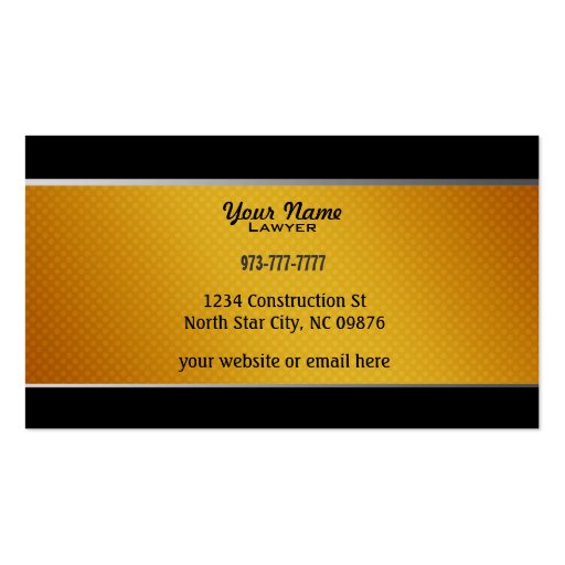 Law Firm Business Cards (back side)