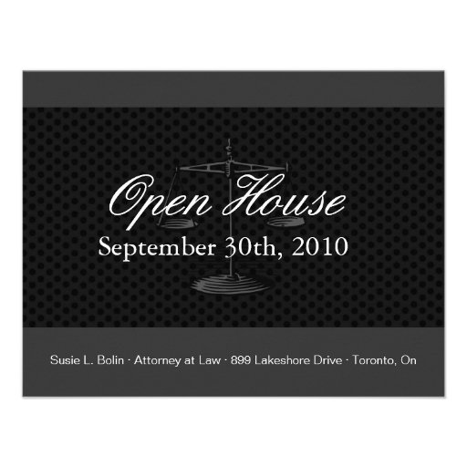 Law Firm Open House Personalized Announcement