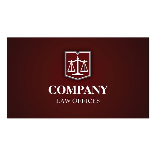 Law Firm Professional Business Card (front side)